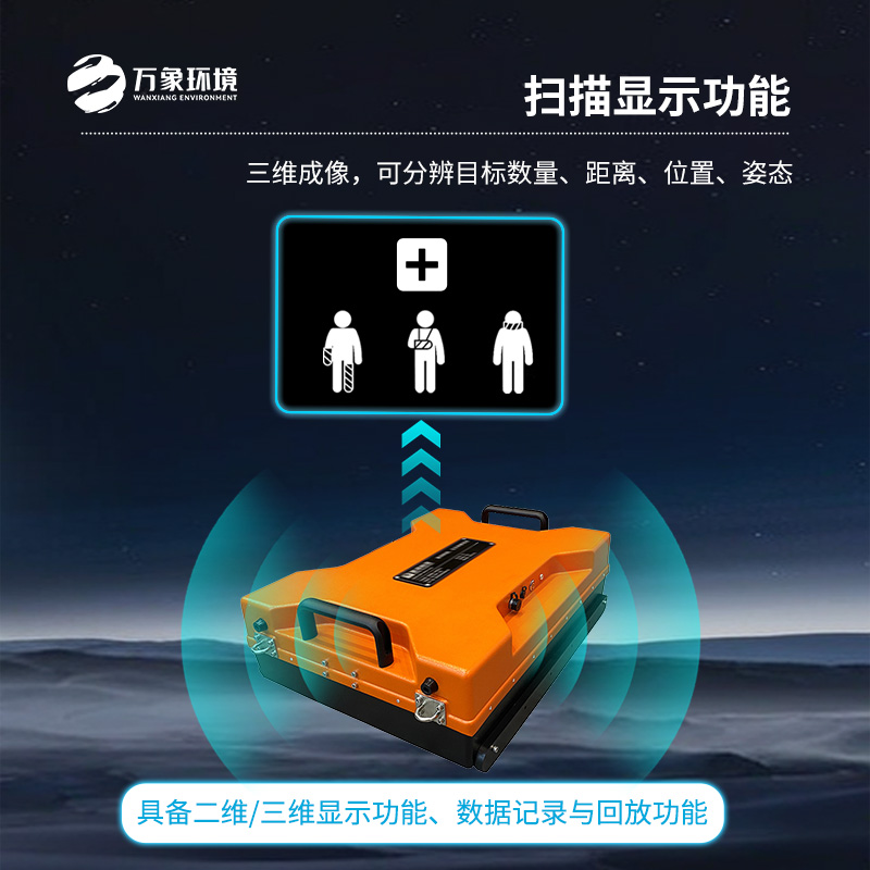 雷达生命探测仪具有优异的穿透能力和智能判决能力