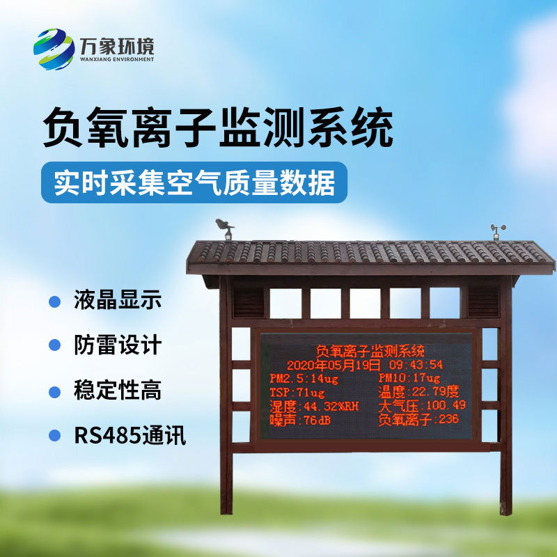 负氧离子观测系统：景区公园环境好坏一站掌握