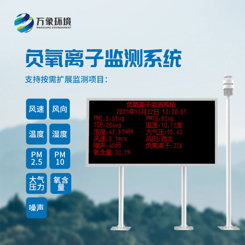 大气负氧离子自动监测系统