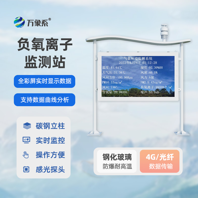 全彩屏负氧离子监测站